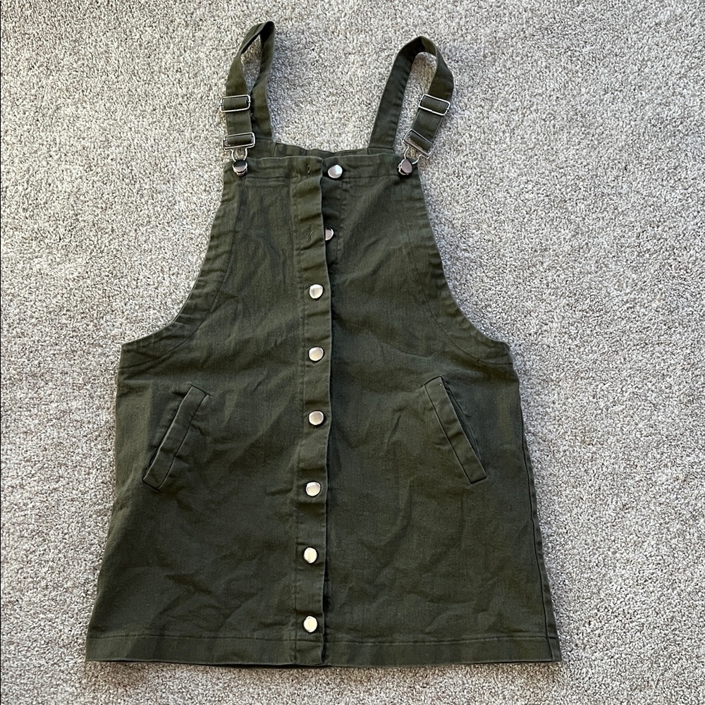 Miami Olive Green Button-Down Dress